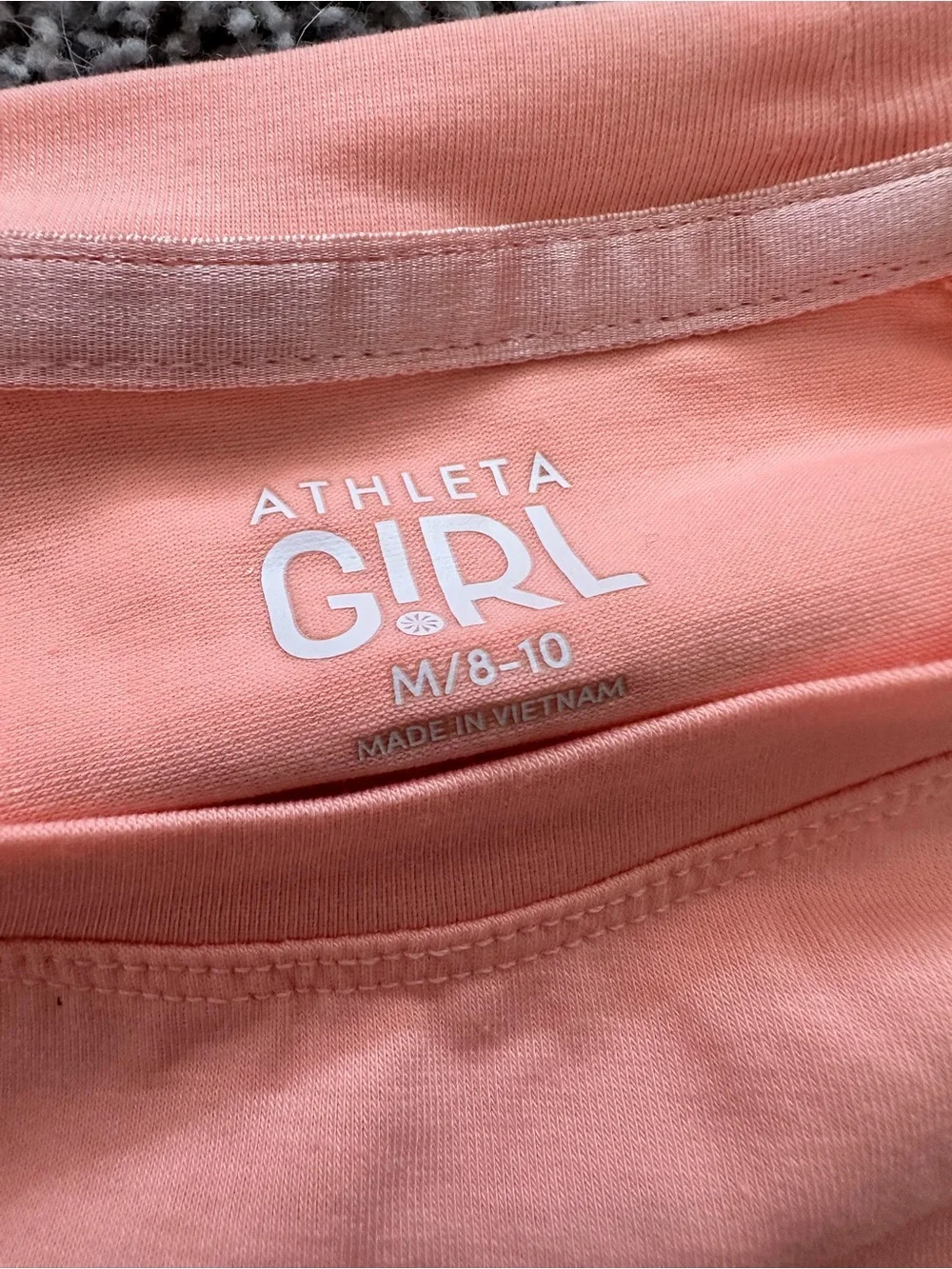 Athleta Girl Short Sleeve Tee Bundle, Girls Size M (8-10) — Teal & Peach